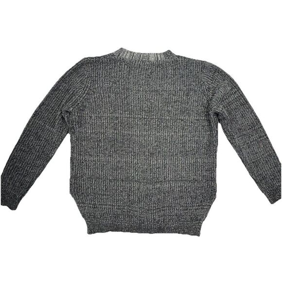 Cala Gray Sweater Silver Rings Oversized Long Sleeve Size Large V Neck - Picture 4 of 8